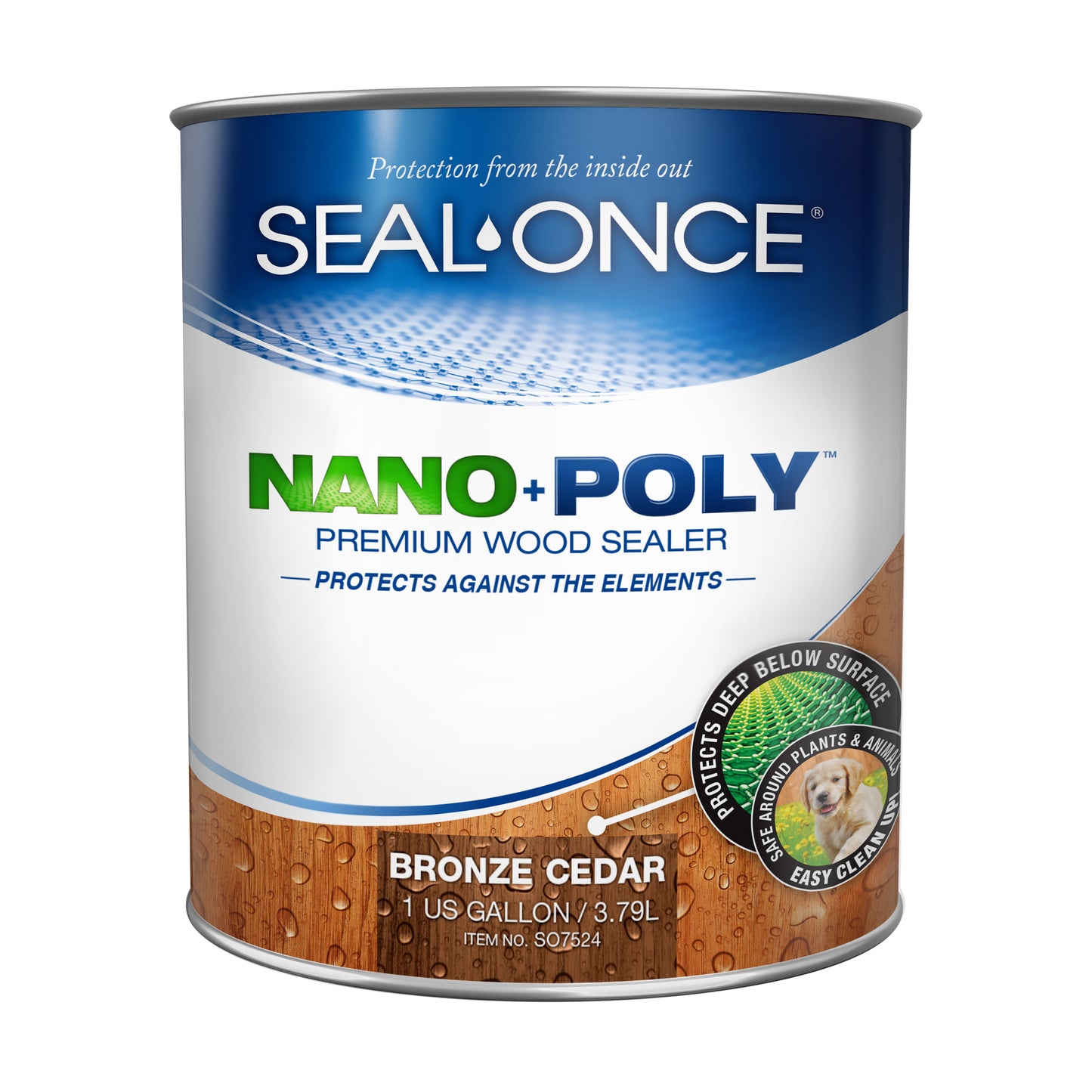 NANO+POLY Premium Wood Sealer In Clear and Ready Mixed Colors