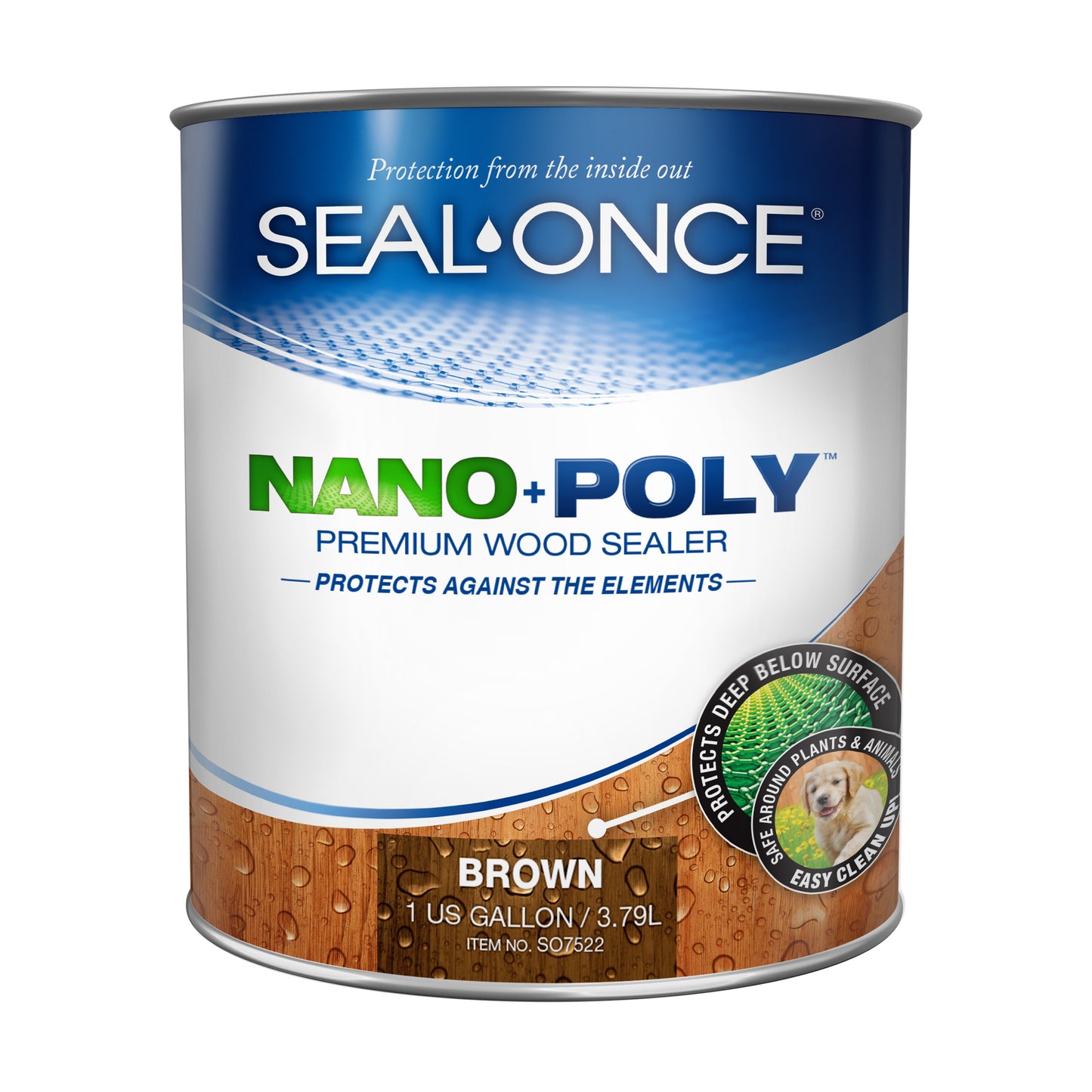 NANO+POLY Premium Wood Sealer In Clear and Ready Mixed Colors