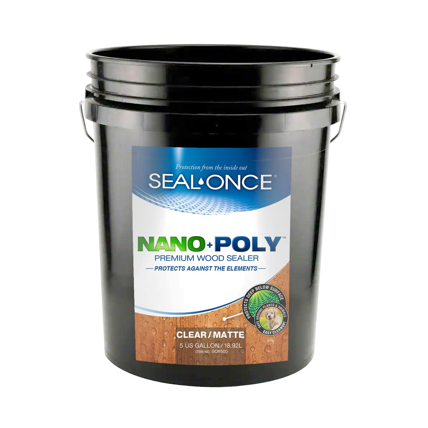 NANO+POLY Premium Wood Sealer In Clear and Ready Mixed Colors