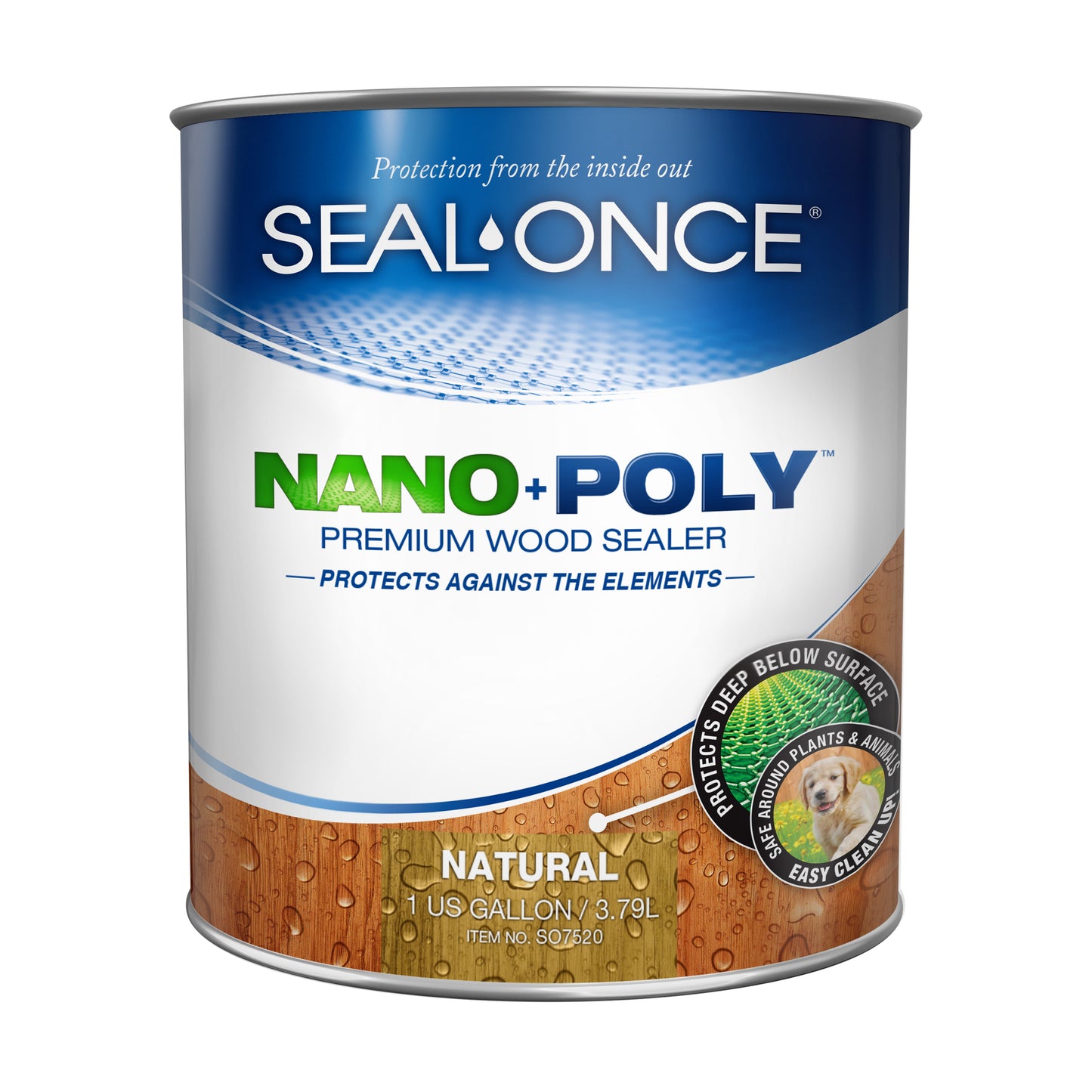 NANO+POLY Premium Wood Sealer In Clear and Ready Mixed Colors
