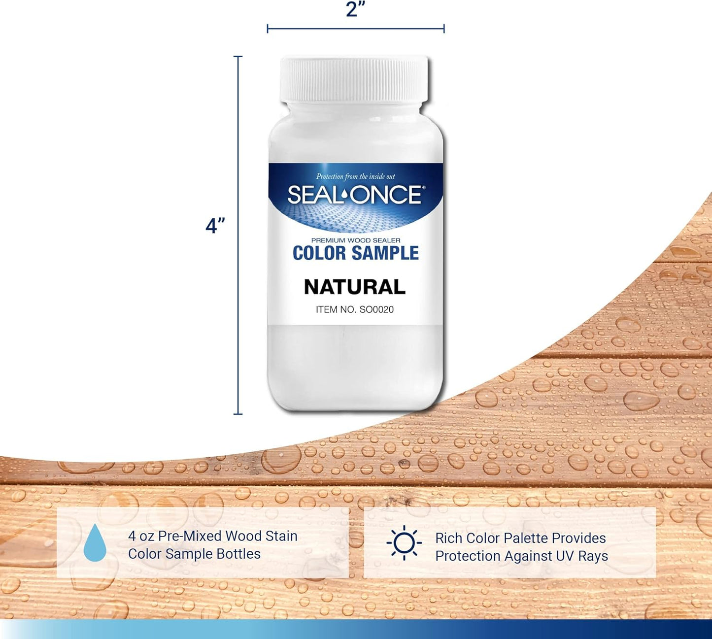 Wood Stain Color Sample Bottle