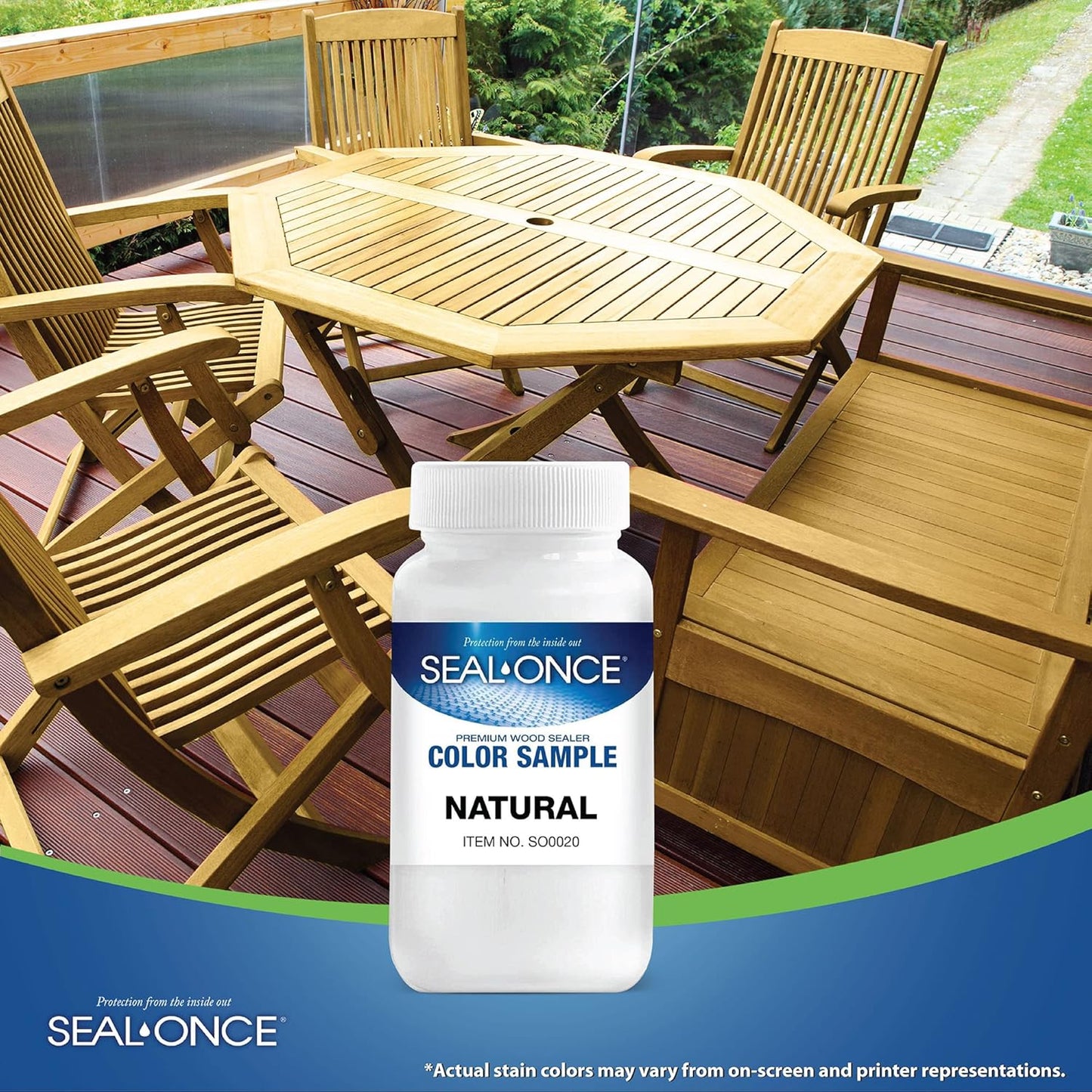 Wood Stain Color Sample Bottle