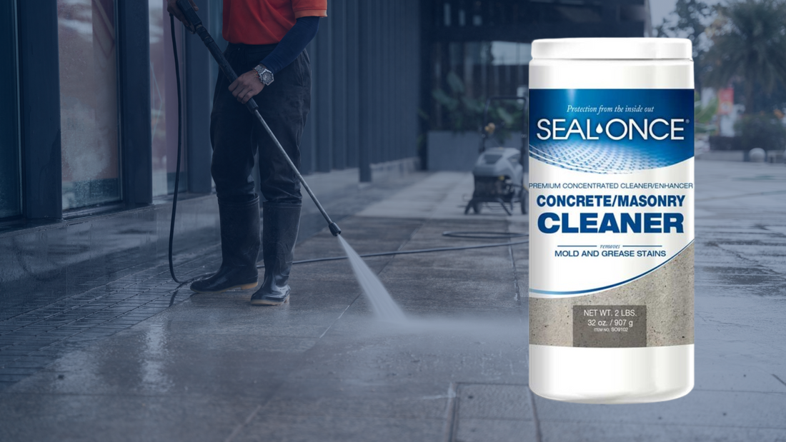 Seal Once | Cleaning Concrete With Seal Once Concrete & Masonry Cleaner