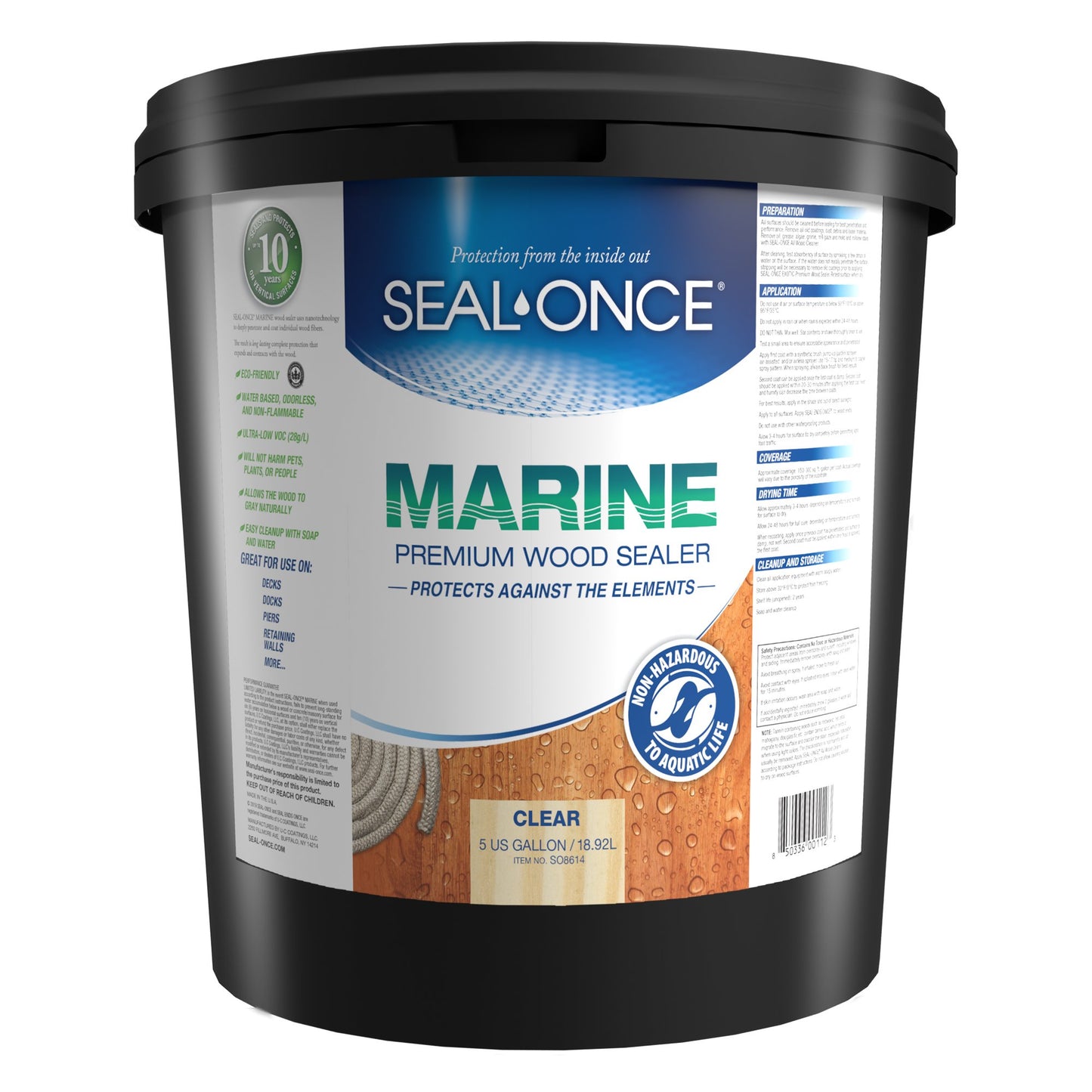 MARINE Premium Wood Sealer in Clear and Ready Mixed Colors