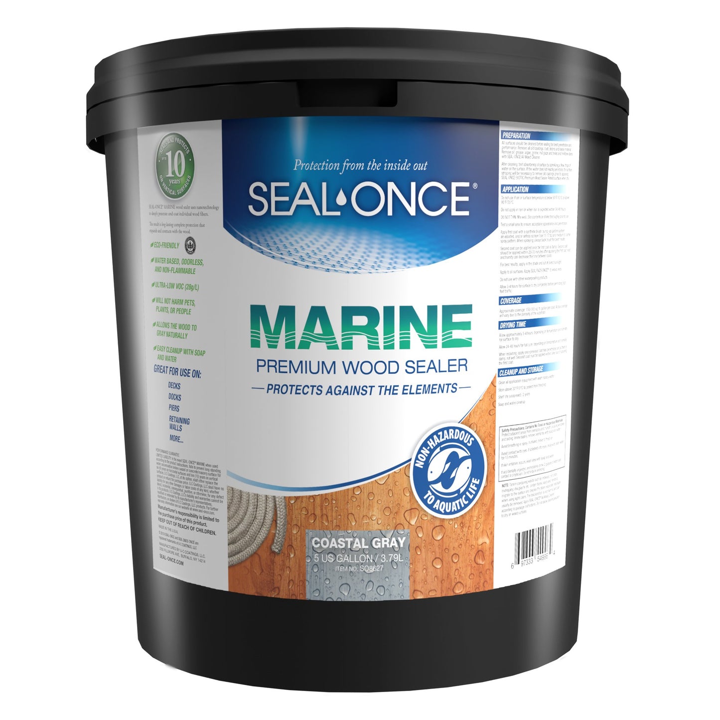 MARINE Premium Wood Sealer in Clear and Ready Mixed Colors