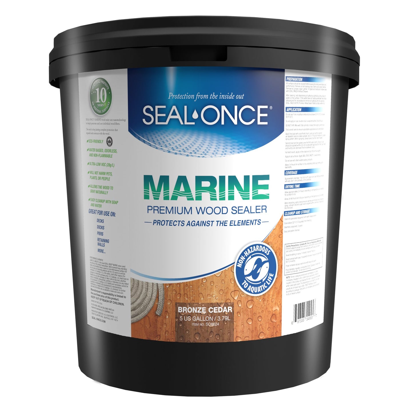 MARINE Premium Wood Sealer in Clear and Ready Mixed Colors