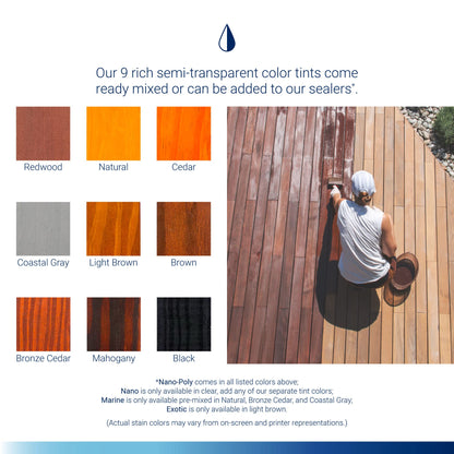 MARINE Premium Wood Sealer in Clear and Ready Mixed Colors