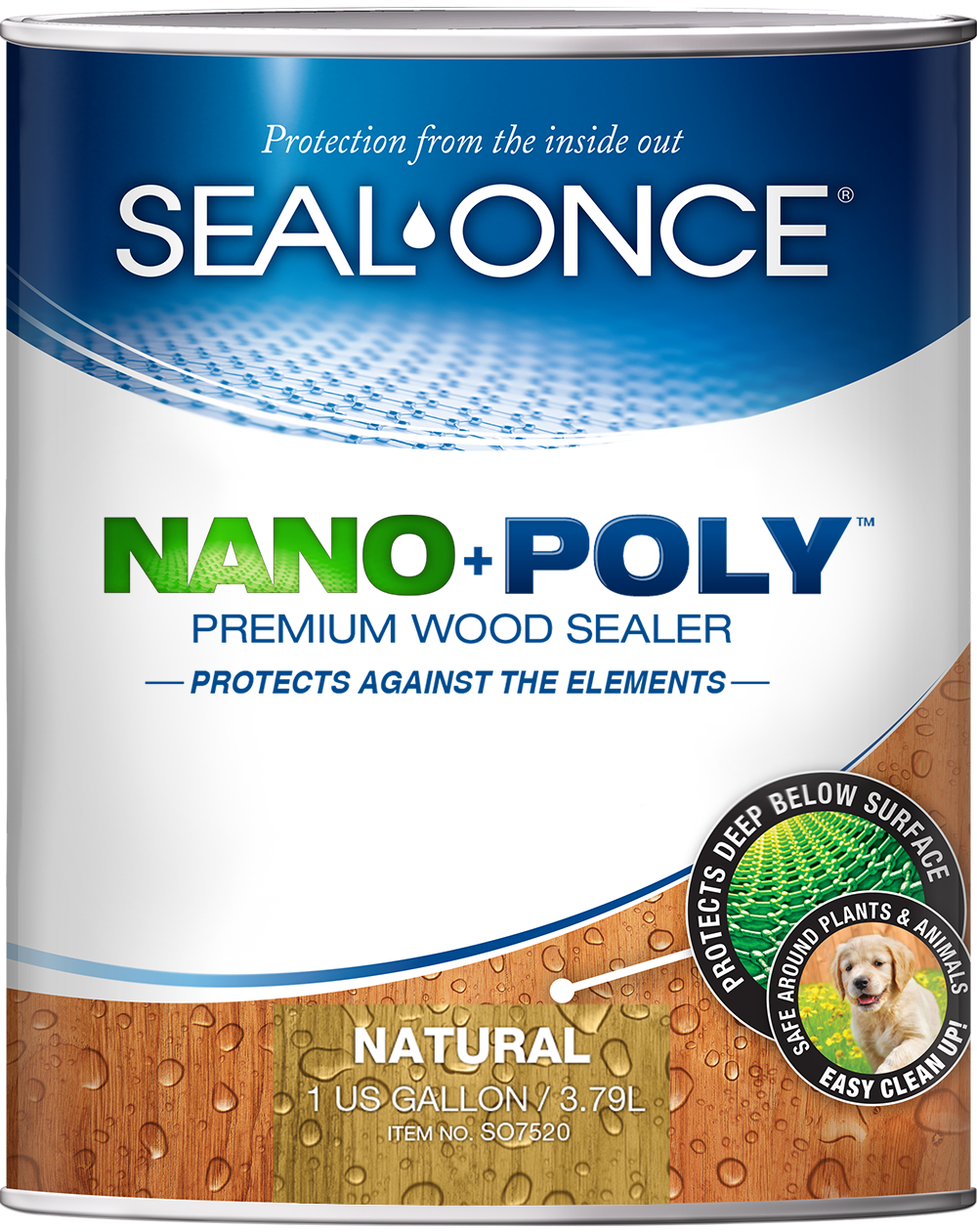 NANO+POLY Premium Wood Sealer In Clear and Ready Mixed Colors