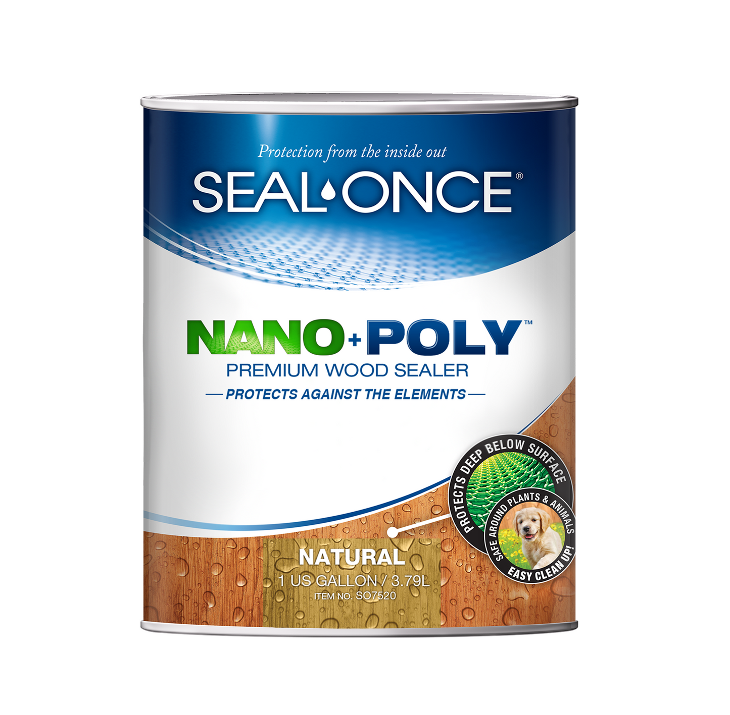 NANO+POLY Premium Wood Sealer In Clear and Ready Mixed Colors