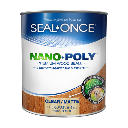 NANO+POLY Premium Wood Sealer In Clear and Ready Mixed Colors