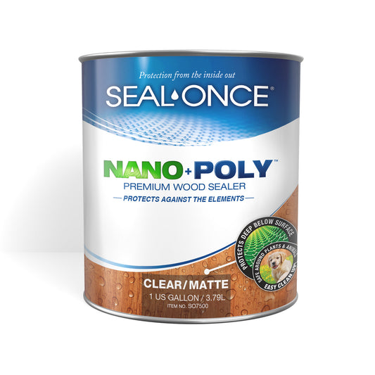 NANO+POLY Premium Wood Sealer In Clear and Ready Mixed Colors