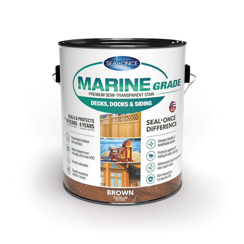 Semi Transparent Wood Stain | Seal-Once Marine Grade | U-C Coatings