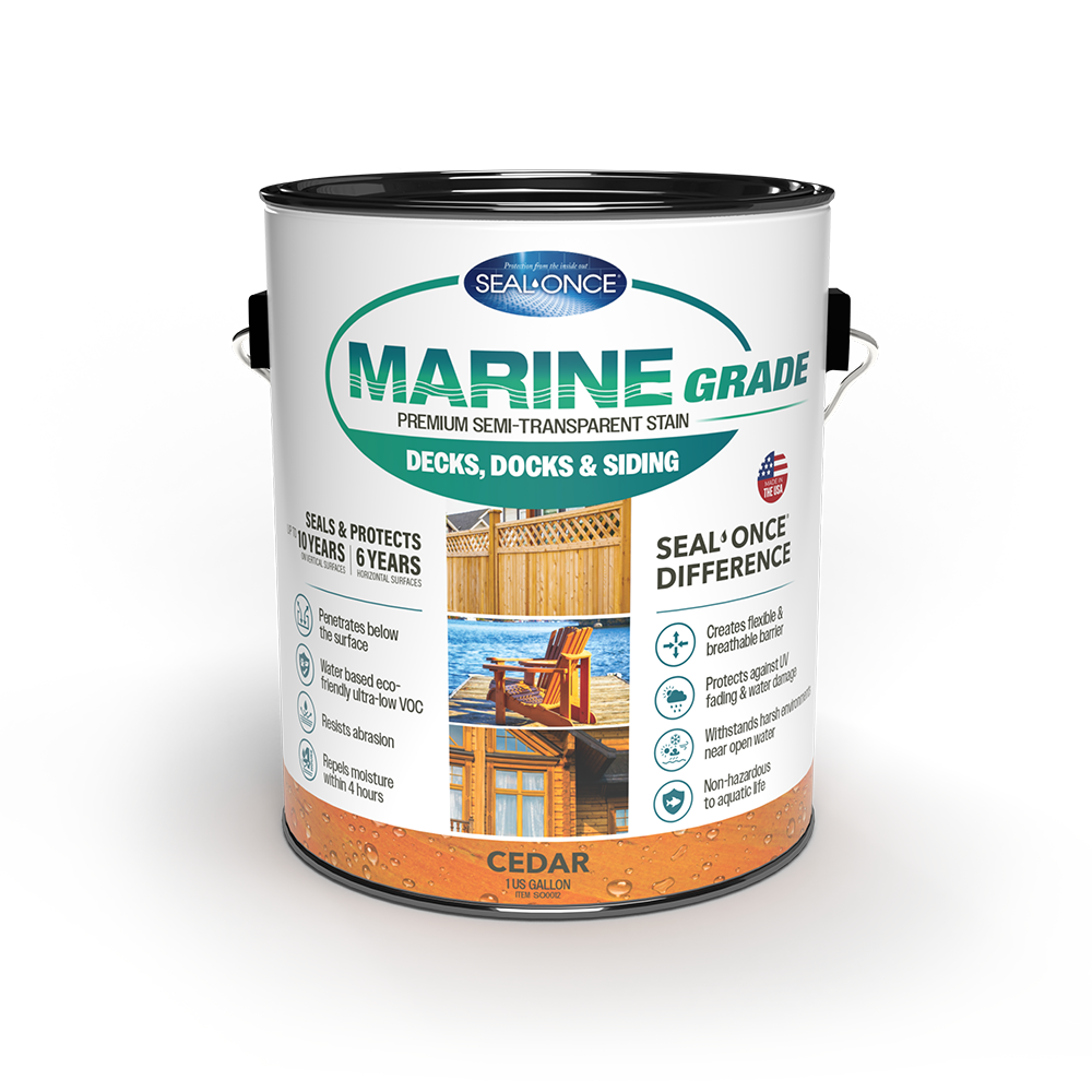 MARINE GRADE Premium Semi-Transparent Wood Stain