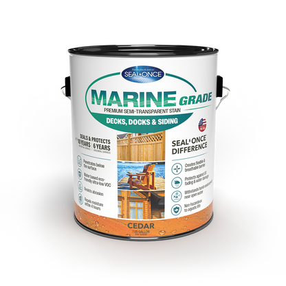 MARINE GRADE Premium Semi-Transparent Wood Stain