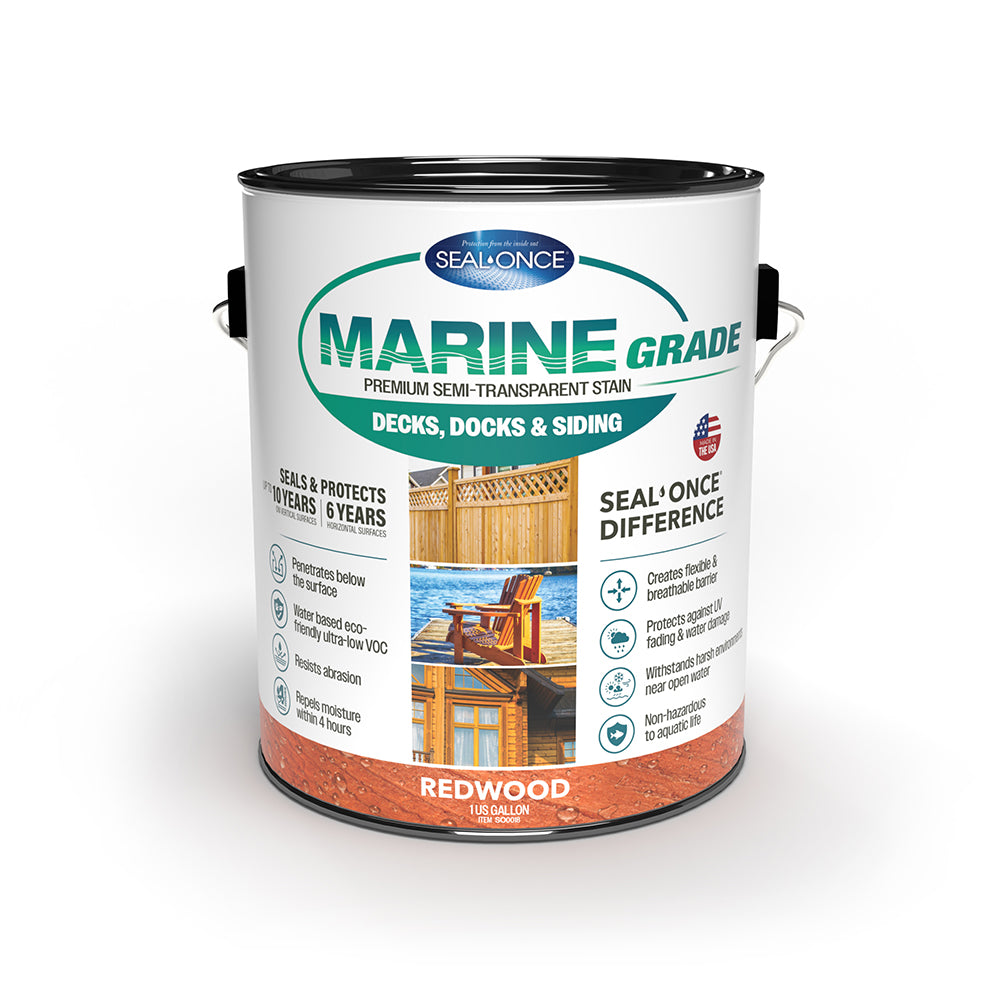 MARINE GRADE Premium Semi-Transparent Wood Stain