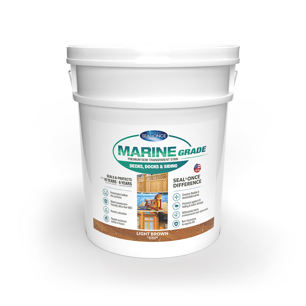 MARINE GRADE Premium Semi-Transparent Wood Stain