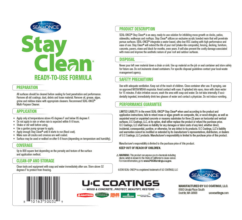STAY CLEAN Ready-To-Use Formula