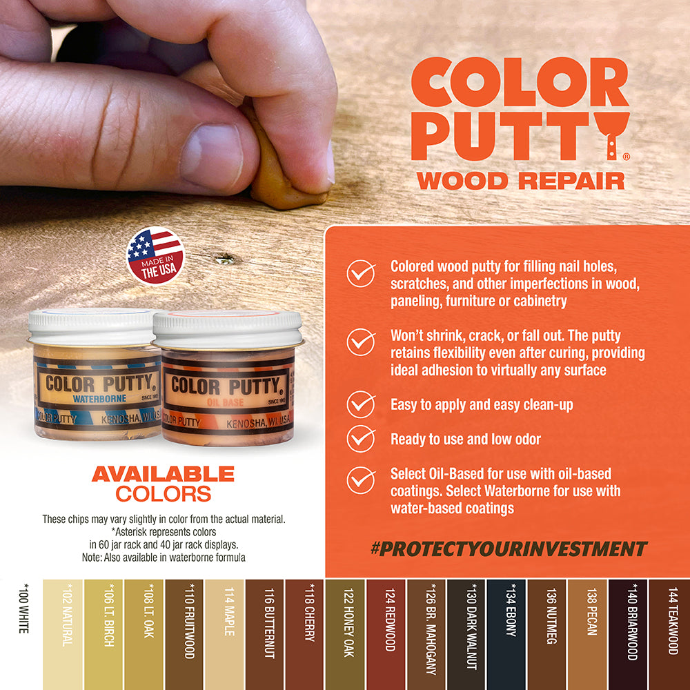 Color Wood Putty | Oil Based | Color Putty | U-C Coatings