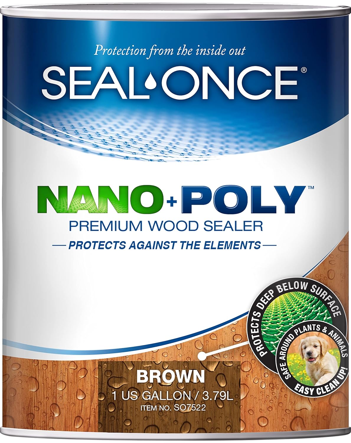 NANO+POLY Premium Wood Sealer In Clear and Ready Mixed Colors