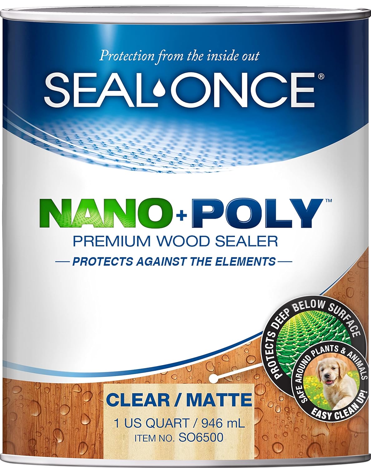 NANO+POLY Premium Wood Sealer In Clear and Ready Mixed Colors