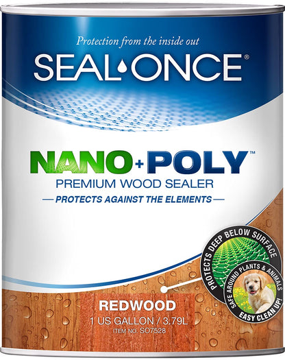 NANO+POLY Premium Wood Sealer In Clear and Ready Mixed Colors